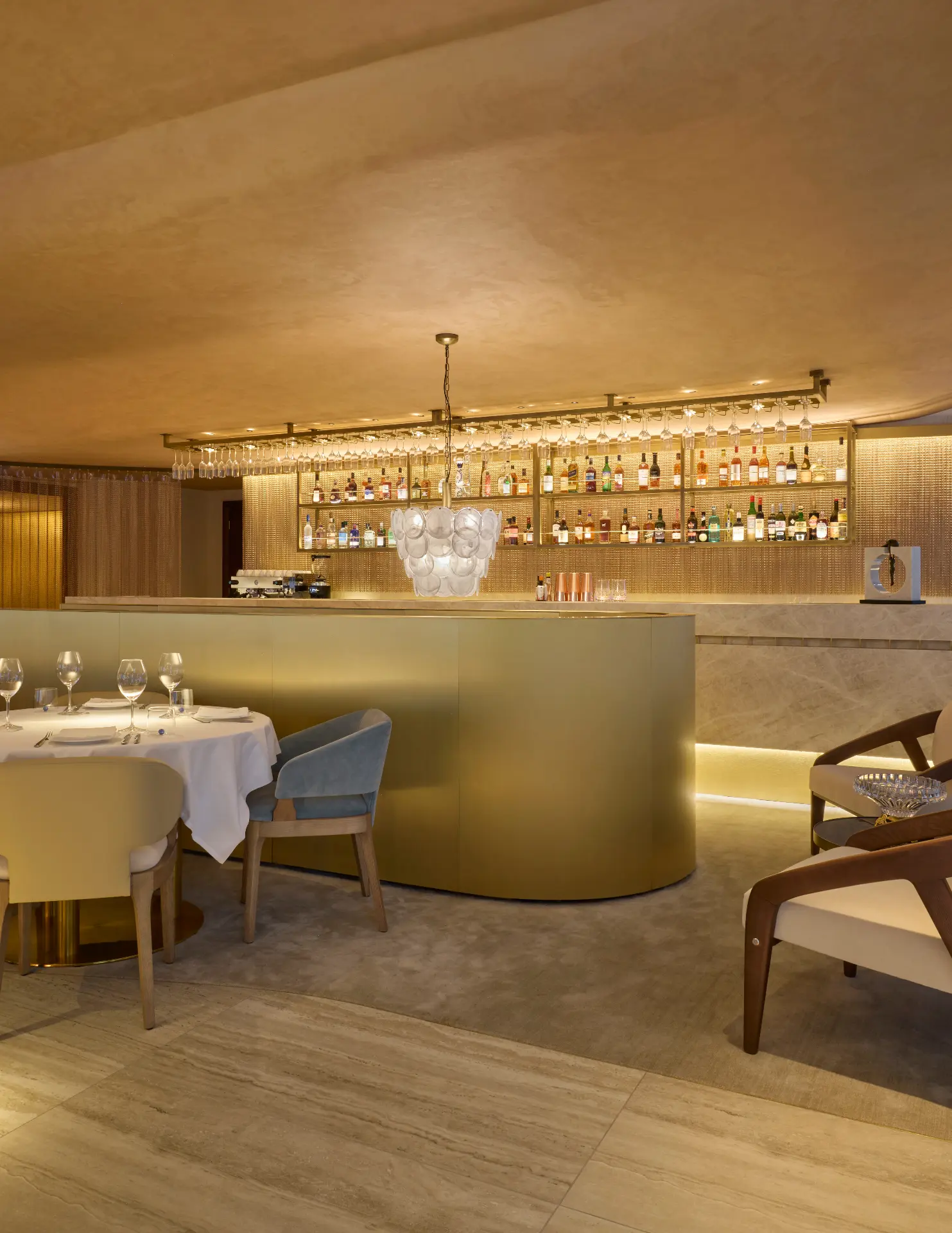 Mazarine bar and seating