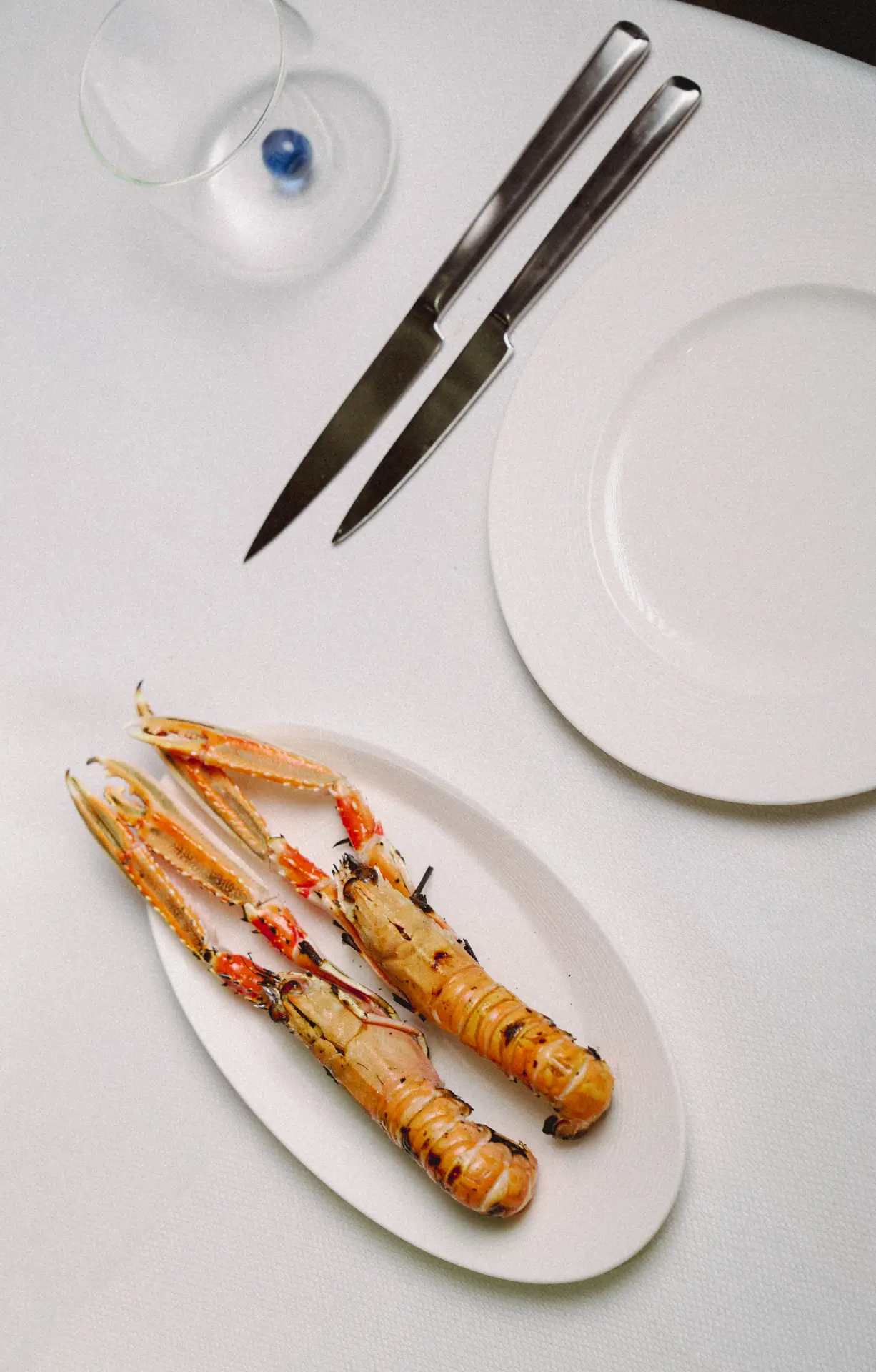 Grilled langoustines